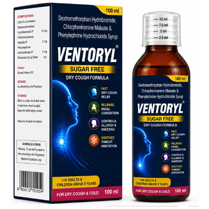 Ventoryl Sugar Free Syrup 100ml